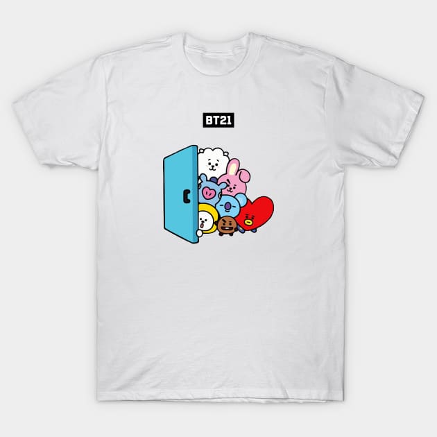 bt21 bts exclusive design 2 T-Shirt by Typography Dose